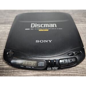 Sony Discman Mega Bass Compact CD Player D-132CK TESTED Pre-owned
